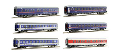 Lsmodels, le spécialiste du train miniature et du modélisme belge. LS Models 97022 Spur H0 6-tlg. Liege-/Schlafwagen-Set ...