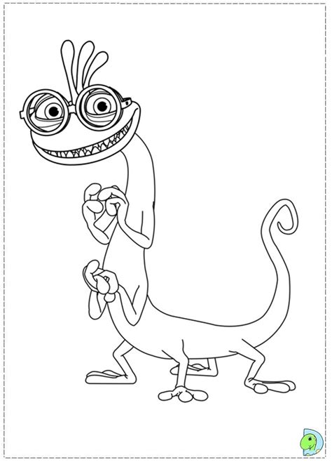 Coloring pages, some of the outfits sulley and mike made boo wear before deciding on the monster costume was that of a princess, a witch, a clown, and a doctor. Monsters University Coloring page- DinoKids.org