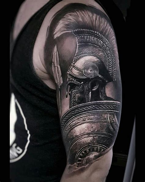 This thoughtful tattoo means jesus christ conquers and has been created with a tricky idea. Pin de Daniel Berry em tatoo | Tatuagem espartana, Tatuagem de gladiador, Tatuagem guerreiro