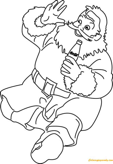 Search through 623,989 free printable colorings at getcolorings. Santa Enjoying Drink Coca Cola Coloring Page - Free ...