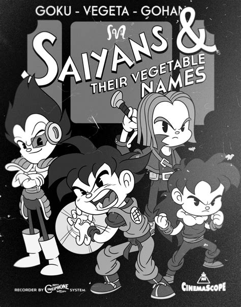 From using werewolf references or a winnie the pooh like character, there is many easter eggs for western culture. Dragon Ball Z: Saiyans & their Vegetable names. | 30s cartoon, Cartoon styles, Retro cartoons