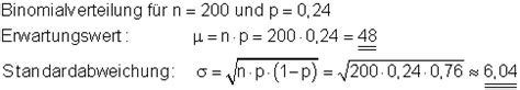 Der erwartungswert μ und die standardabweichung σ von x. Lösungen zur Binomialverteilung III • Mathe-Brinkmann