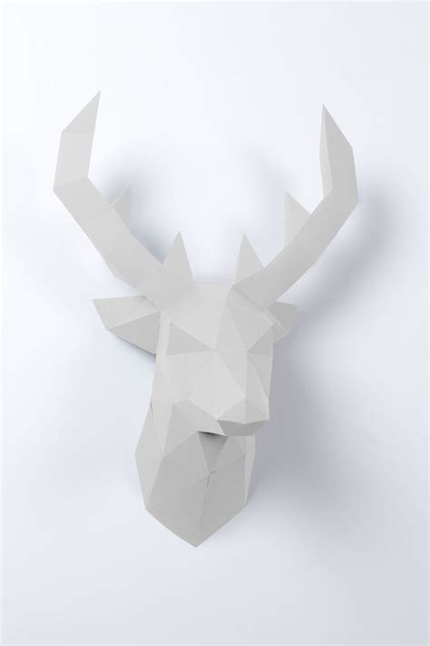 Tiere falten zum ausdrucke / fuchs basteln: 3D Papier Hirsch | 3d papier, Papier tiere, 3d origami pferd