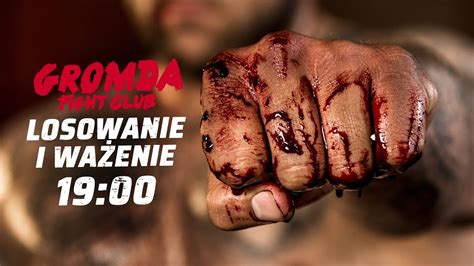 Niech poleje się krew, a sprawa zakończony się honorowo. GROMDA - ważenie i losowanie par przed turniejem walk na ...