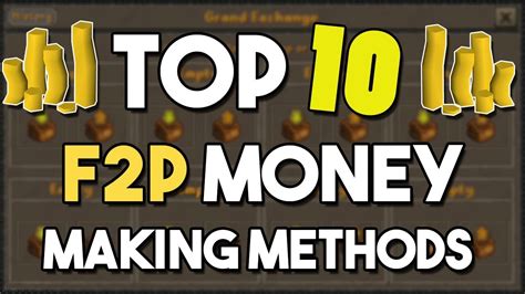 All the methods listed online are outdated. Top 10 Money Making Methods for F2P Accounts - Oldschool Runescape F2P Money Making Methods ...