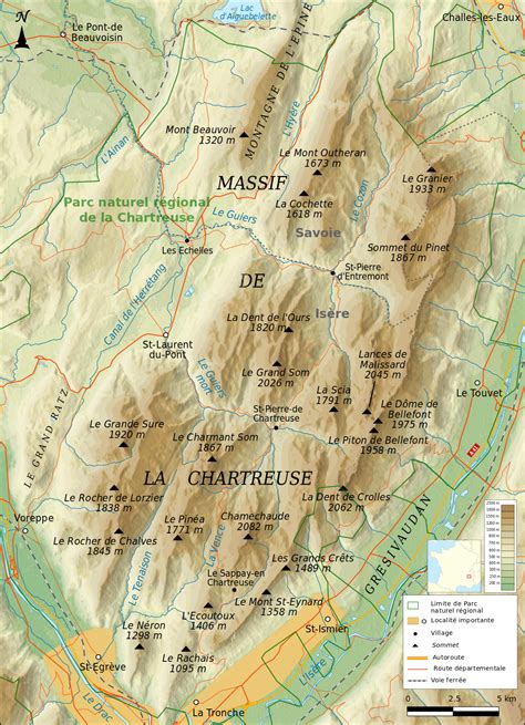 Aussi connu sous les noms. Chartreuse (gebergte) - Wikipedia