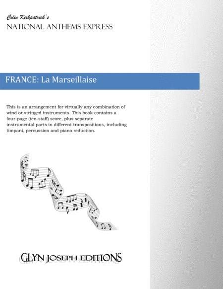 France National Anthem: La Marseillaise By Claude Rouget ...