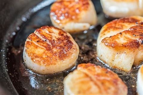 They cook in literally three if cooking the smaller bay scallops add the scallops and cook very quickly, shaking and stirring, until. Recipe Low Calorie Small Scallops : Creamy Rice With ...