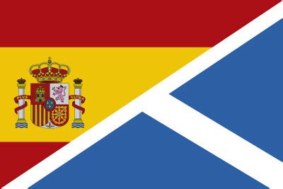 El estandarte real de escocia, también conocido como la bandera del rey de escocia o más comúnmente el león rampante de escocia, es la bandera real escocesa de armas. Comprar Bandera España Escocia - Comprarbanderas.es