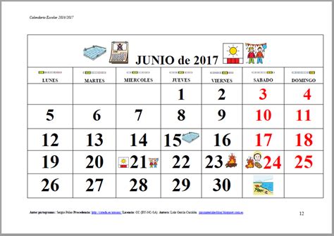 Quiero un calendario gratis en español? Mis Materiales AL y PT: CALENDARIO DE JUNIO