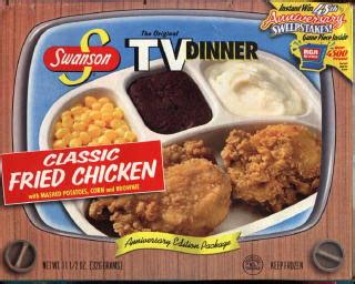 Dinner time made easy is every mom's dream! An Evening Meal: TV Dinner!