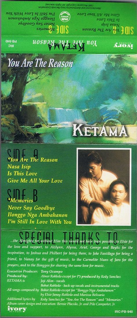 Read or print original you are the reason lyrics 2020 updated! Ketama - You Are The Reason (1995, Cassette) | Discogs