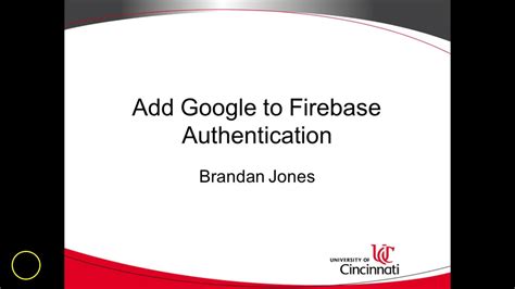 We will be using firebase authentication here to validate registered users. Use Google Authentication with Firebase: Example - YouTube