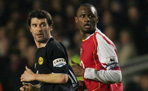 Roy keane, left, and patrick vieira clash at highbury in 2005 (picture: Vieira: German Genius Reminder of United Legend