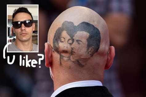 Turns out, james franco changes tattoos faster than most people change pants. James Franco Has A Head Tattoo! Is That... Lindsay Lohan ...