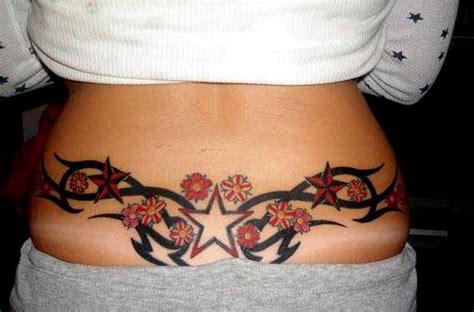 When you have your ink on this part, then it can be best seen with low rise jeans or hipster skirts or even a midriff shirts or blouses. All FUN 143: Lower Back Tattoos Women