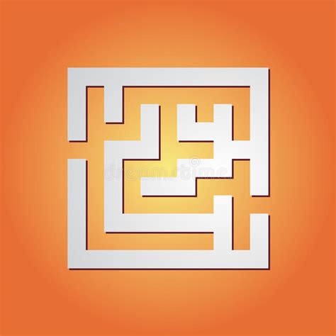 Einfaches Labyrinth vektor abbildung. Illustration von abbildung - 42090263