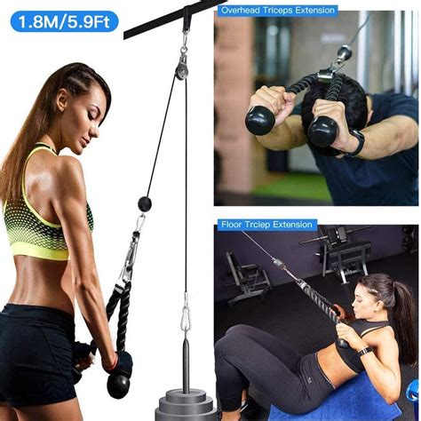 In dit deel laat ik zien hoe ik de cable machine. DIY Pulley Cable Machine Attachment System, Fitness Cable Pulley System Home Gym Equipment ...