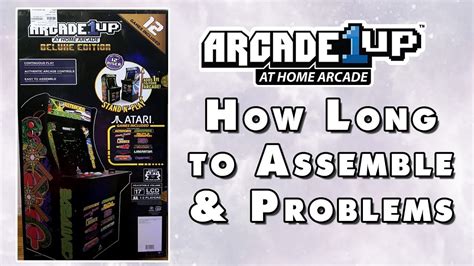 Each model is a bit different, so this is a great place to start to familiarize yourself different brands might also influence how long it takes to put together, and larger variety are sometimes easier when done by two people. Arcade1Up - How long to put together and Problems I found ...