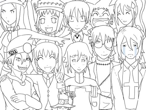 The following drawings feature some of the main characters, such as, maka albarn, soul … Soul Eater Art Trade: Lines by IcyPanther1 on DeviantArt