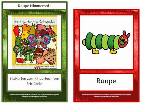 Das mit abstand bekannteste ist »die kleine raupe nimmersatt«: Drachenstübchen: Daf Bildkarten zur Raupe Nimmersatt