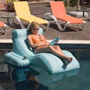 In every catalog and department store, you'll see cushioned there are enough choices in pool lounge chairs, that you should be able to get every quality you want without having to pay a hefty price. This would be fun at the canal. | Pool rafts, Pool lounge ...