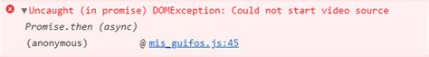 javascript - Recording video by Js Uncaught (in promise) DOMException ...