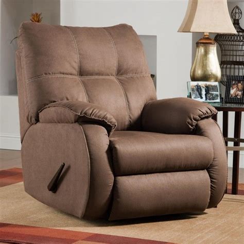 Its mechanism provides many comfortable postures for enhanced relaxation. Modern Brown Leather Rocker Recliner Chair in 2020 | At ...