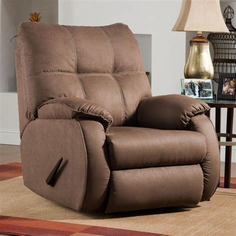 Many new parents appreciate having rocker recliners instead of a rocking chair. Modern Brown Leather Rocker Recliner Chair in 2020 | At ...