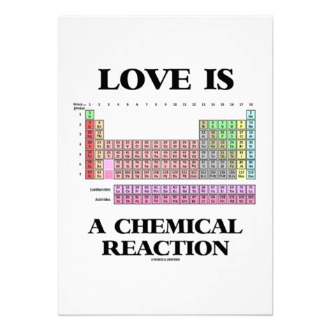 Check spelling or type a new query. Love Is A Chemical Reaction (Periodic Table) Invitation | Zazzle.com (With images) | Geek ...