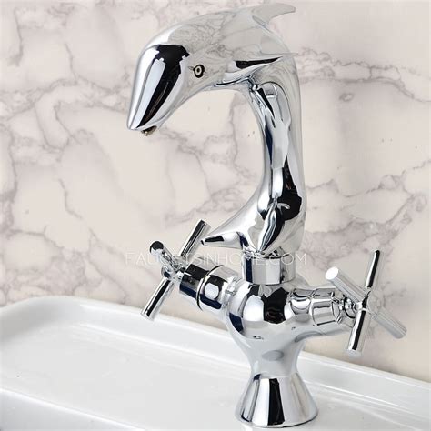 Design house double handle widespread bathroom faucet. Designer Dolphin Bathroom Faucets Sale Chrome