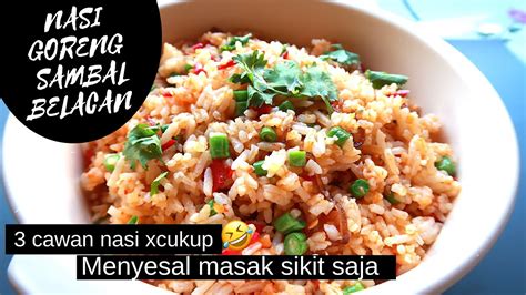 Sambal belacan made with mixed toasted belacan (shrimp paste), ground chili, kaffir leaves, sugar and water. Nasi Goreng Sambal Belacan - YouTube