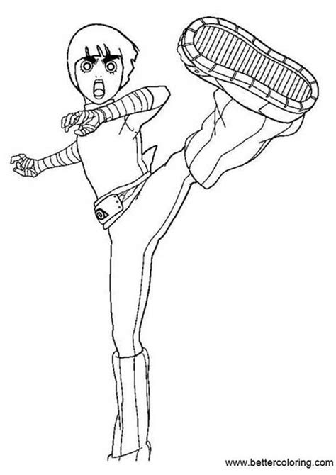 See actions taken by the people who manage and post content. Naruto Coloring Pages Rock Lee - Free Printable Coloring Pages