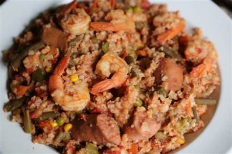 Everything you love about comfort food in one satisfying seafood stew! Crock Pot Kielbasa and Shrimp Stew Recipe