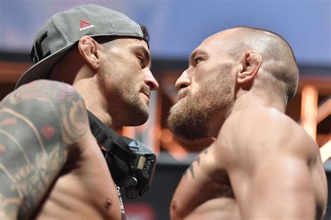The diamond, 32, takes on conor mcgregor in a trilogy fight at ufc 264 mcgregor has vowed to find a solution to poirier's brutal calf kicks and hooks UFC 264 set for Las Vegas 'at full capacity,' Dustin ...