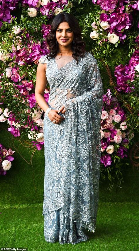 From drawing to fitting to the fantastic result, ralph lauren shares how his label made priyanka chopra's dream dress come true.youtube. Priyanka Chopra exudes glamour in blue sari at friend's ...