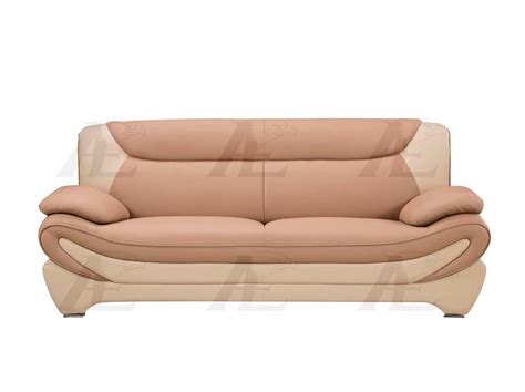 .sofa vig sectional sofa description:modern camel leather sectional sofafeatures:plump soft cushion stylereal leather in the front, high quality leather real leather in the front, high quality leather match material on the back. Camel and Ivory Bonded Leather Sofa set AE 209 | Leather Sofas