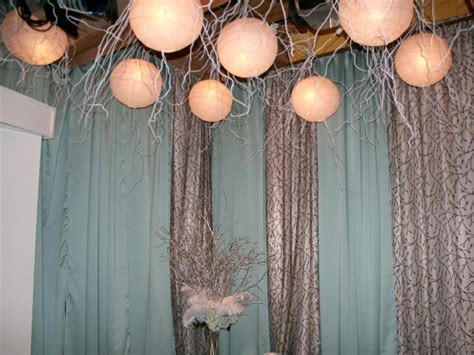 Hanging paper lanterns from ceiling provides opportunities to play with textures, colors, or designs that match your feelings. Creating Whimsical Paper Lanterns | HGTV