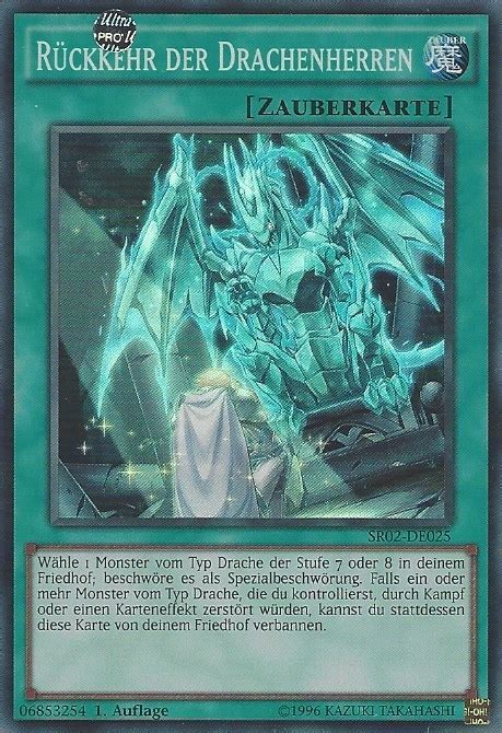 Neben dem blauäugigen weißen drachen sind verschiedene support karten, wie der azuräugiger silberner drache, die maiden mit den blauen augen und ruf des silbernen enthalten. Yugioh - Rise of the True Dragons Structure Deck