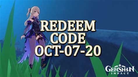 To note, it is important to mention that the redeem codes collected in this guide will only work for genshin impact players on pc and mobile, and indeed. Genshin Impact : Redeem Code Oct-07-20 [FREE PRIMOGEMS ...