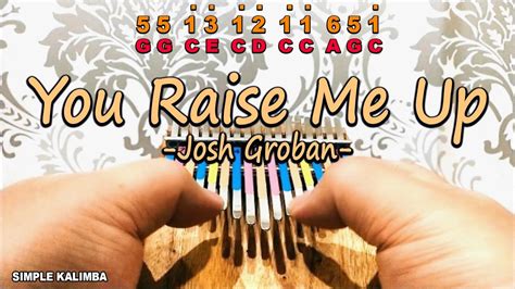 More images for josh groban you raise me up text » You Raise Me Up by Josh Groban •Kalimba with Easy Tab ...