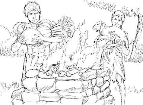 Alphabets & school coloring pages animals coloring pages bible coloring pages birds coloring pages cartoons coloring pages countries p felt board figures: Cain and Abel, acceptable and unacceptable sacrifices to ...