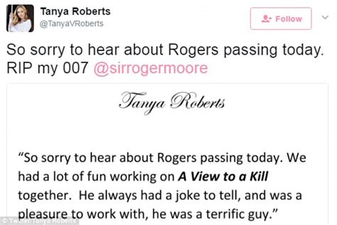 Roberts, who began her career as a model in. Roger Moore receives tributes from former Bond girls ...