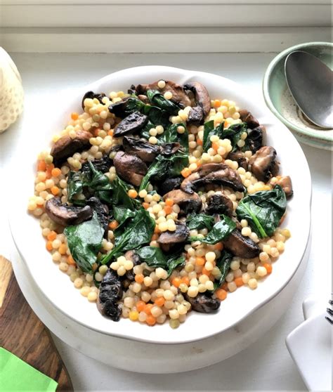 Couscous is a quick and easy side dish. Mushroom Couscous #SundaySupper Cindy's Recipes and Writings