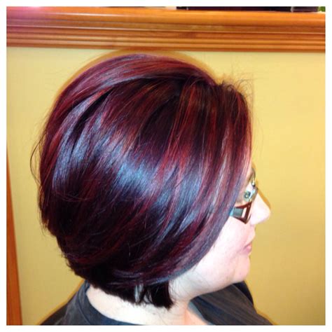 Check spelling or type a new query. Dark red color with bright red highlights | Hair, Cute ...