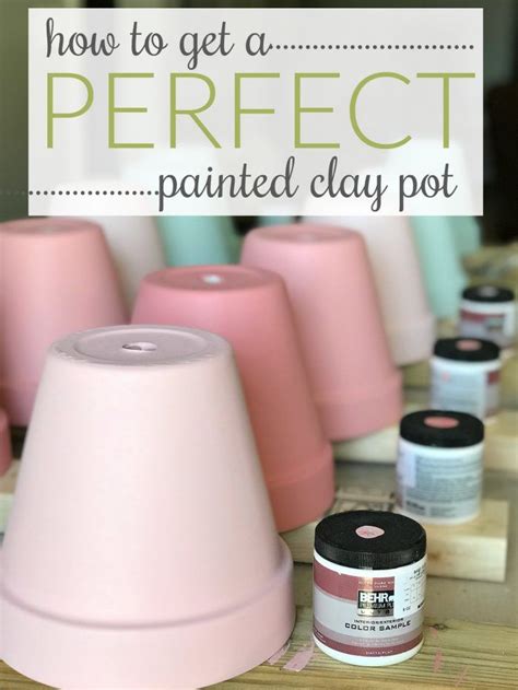 Add 10 parts water to 1 part glue (10:1) and mix well. How to paint terra cotta pots - At Home With The Barkers ...