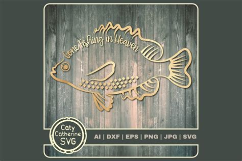 Download Gone Fishing In Heaven Fisherman Remembrance SVG Cut File (1163536) | Cut Files | Design Bundles