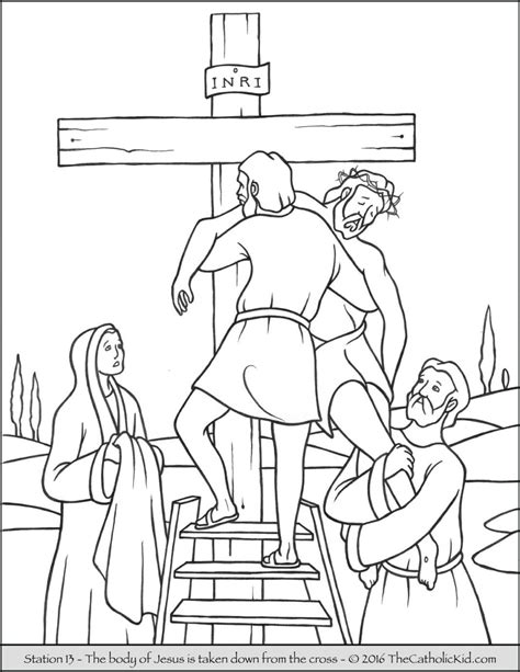 John's church as free printable stations of the cross coloring. Stations of the Cross Coloring Pages - The Catholic Kid ...