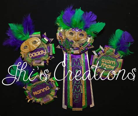 Babyshower hall rentals in westbank on yp.com. New Orleans- Mardi Gras themed baby shower pin/mum/corsage ...