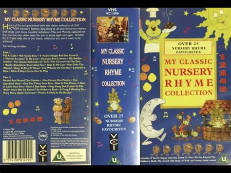 Maybe you would like to learn more about one of these? My Classic Nursery Rhyme Collection (1998 UK VHS) (TAPE 2 ...